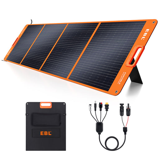 200W Portable Solar Panel High - Efficiency with Kickstand for Power Station - Monsta Online