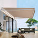 Premium Retractable Patio Awning Sunshade Cover For UV Protection - Monsta Online