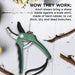 Durable Anvil Pruning Shears 8mm with Stainless Steel Precision Blade - Monsta Online