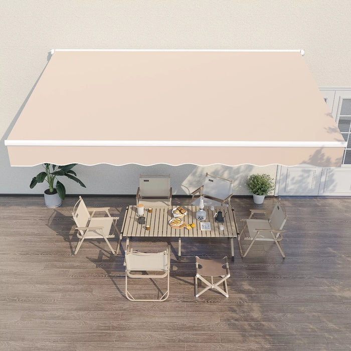 Premium Retractable Patio Awning Sunshade Cover For UV Protection - Monsta Online