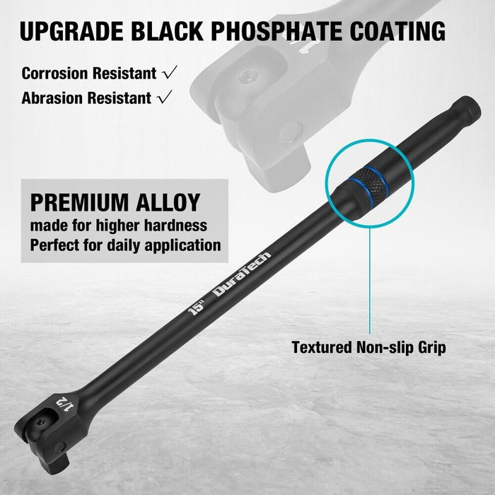 Heavy - Duty 6" 10" 15" Breaker Bar Set with 180° Rotating Head for Maximum Torque - Monsta Online
