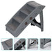 Non - Slip 4 - Steps Foldable Dog Stairs with Sturdy Support Frame for High Beds - Monsta Online