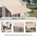 Premium Retractable Patio Awning Sunshade Cover For UV Protection - Monsta Online