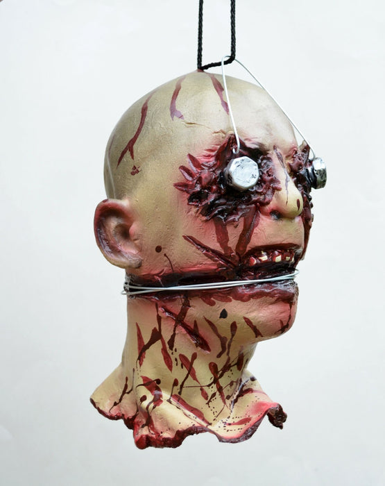 Life - Size Halloween Hanging Zombie Head Creepy Prop - Monsta Online