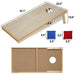 Solid - Wood 4x2FT Regulation Size Cornhole Set with 8 Toss Bean Bags - Monsta Online