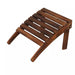 Classic Wooden Adirondack Outdoor Chair with Footrest for Patio and Poolside Comfort - Monsta Online