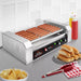 High Capacity 18 Hot Dog Roller Grill Cooker Machine with Glass Shield - Monsta Online