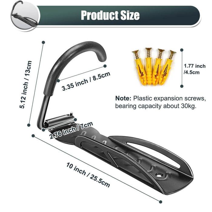Space - Saving Vertical Bicycle Rack Wall Mount for Indoor and Garage Storage - Monsta Online