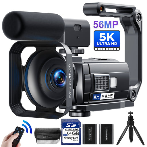 Professional UHD 5K Camcorder Video Camera with Night Vision - Vlogging Anti - Shaking Camera - Monsta Online