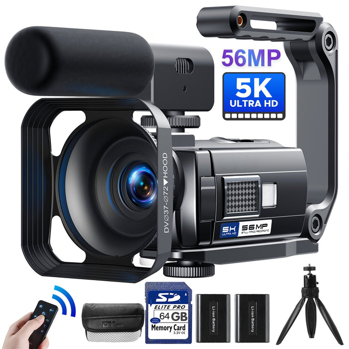 Professional UHD 5K Camcorder Video Camera with Night Vision - Vlogging Anti - Shaking Camera - Monsta Online
