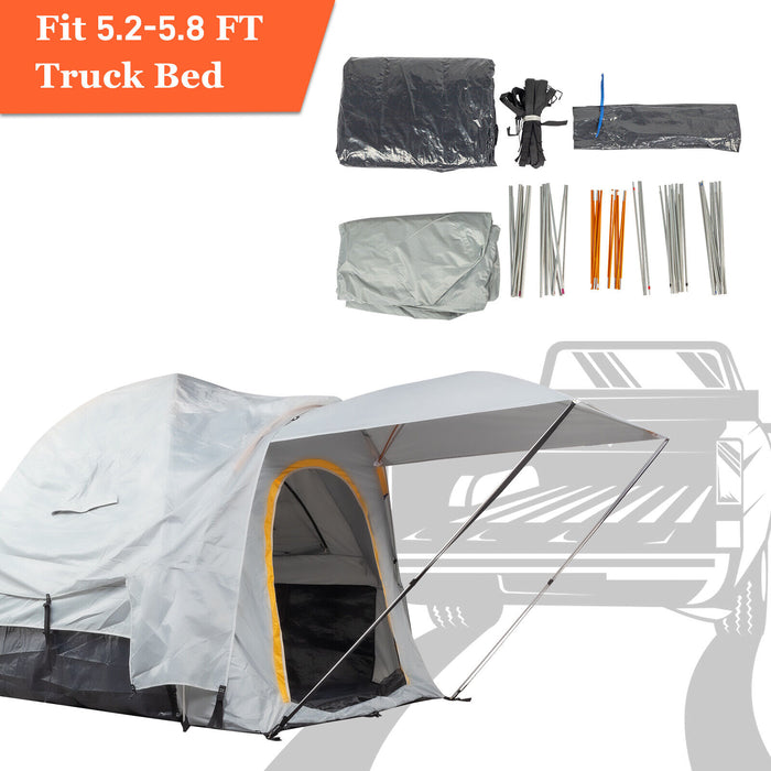 Waterproof Pickup Truck Bed Tent with Awning for 2 - 3 Person Outdoor Adventures - Monsta Online