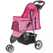 Premium Foldable 3 Wheel Pet Stroller with Cup Holder for Dogs and Cats - Monsta Online