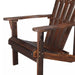Classic Wooden Adirondack Outdoor Chair with Footrest for Patio and Poolside Comfort - Monsta Online