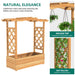 Elevated Wooden Garden Bed With Trellis & Hanging Roof - Monsta Online