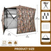 360 View Camouflage See Through Hunting Blind with Full Side Entry for 2 to 3 Persons - Monsta Online