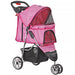 Premium Foldable 3 Wheel Pet Stroller with Cup Holder for Dogs and Cats - Monsta Online