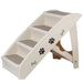 Non - Slip 4 - Steps Foldable Dog Stairs with Sturdy Support Frame for High Beds - Monsta Online