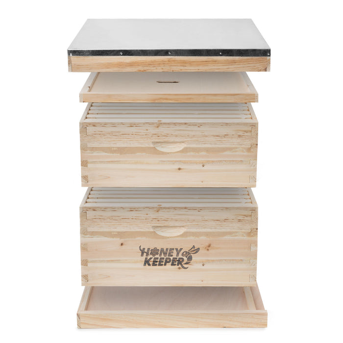 Durable 20 Frame Langstroth Beehive Starter Kit with Deep and Medium Boxes - Monsta Online