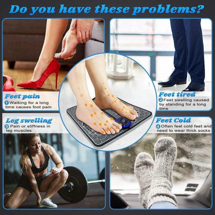 Premium EMS Foot Massager with Deep Muscle Kneading Relief - Monsta Online