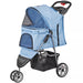 Premium Foldable 3 Wheel Pet Stroller with Cup Holder for Dogs and Cats - Monsta Online
