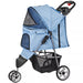 Premium Foldable 3 Wheel Pet Stroller with Cup Holder for Dogs and Cats - Monsta Online