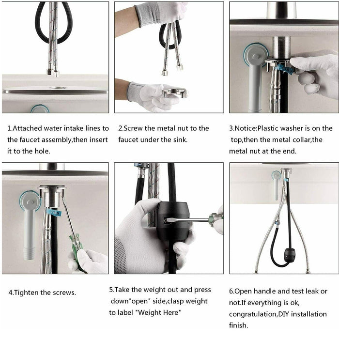 Chef’s Choice Single - Handle Kitchen Sink Faucet with Pull - Down Sprayer - Monsta Online