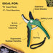 Durable Anvil Pruning Shears 8mm with Stainless Steel Precision Blade - Monsta Online