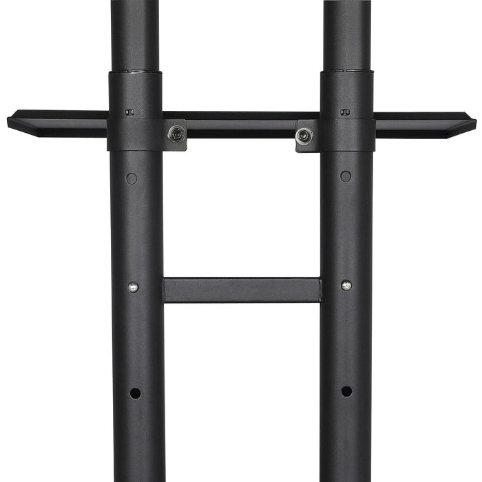 Height Adjustable Rolling TV Stand with Storage Shelves for 32–75 Inch Screens - Monsta Online