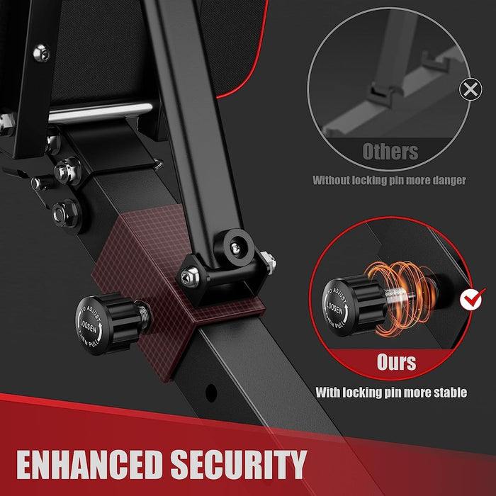 Premium Adjustable Weight Bench Foldable for Full Body Strength Training - Monsta Online