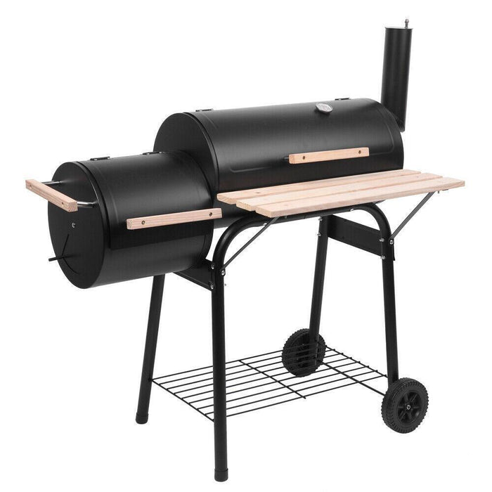 Authentic Barrel - Style Outdoor Charcoal Grill for Camping and Backyard Cookouts - Monsta Online