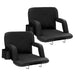 Deluxe Folding Stadium Bleacher Seat Pad Chair with Reclining Back Support - Monsta Online