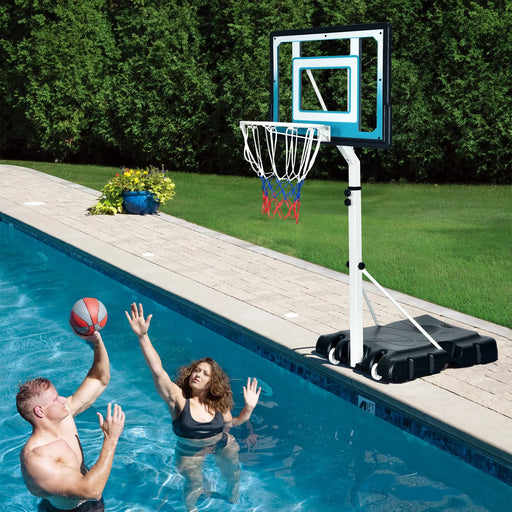 Height Adjustable Basketball Hoop for Fun Swimming Pool and Backyard Games - Monsta Online
