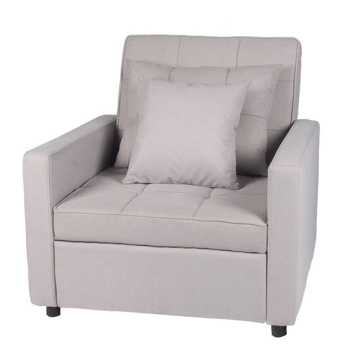 3 - in - 1 Convertible Sleeper Sofa Bed Chair With Reclining Lounger Function - Monsta Online