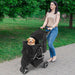 Premium Foldable 3 Wheel Pet Stroller with Cup Holder for Dogs and Cats - Monsta Online