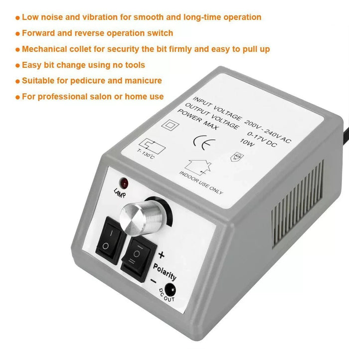 Professional Electric Nail File Machine Set for Flawless Nail Care - Monsta Online