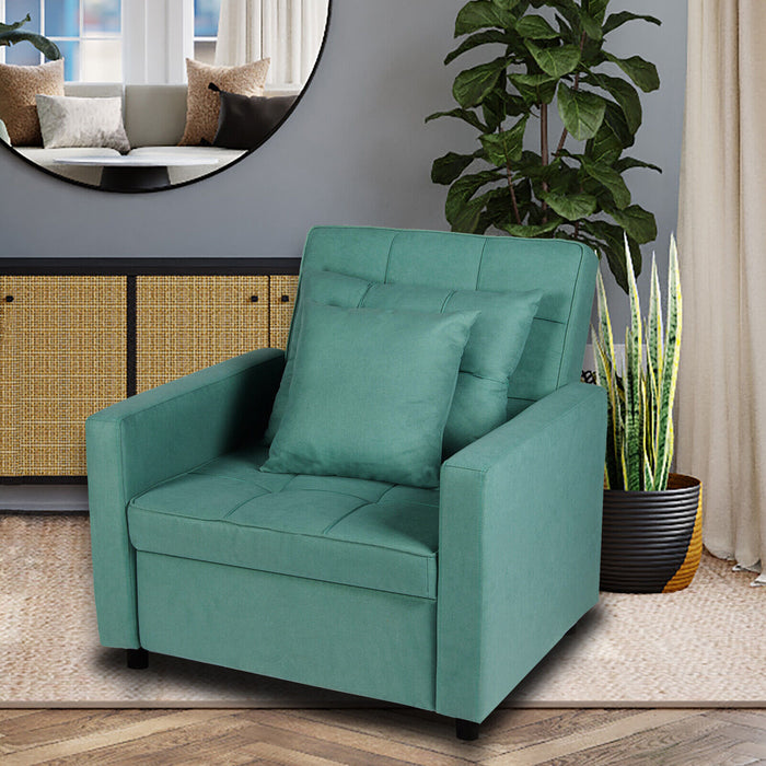 3 - in - 1 Convertible Sleeper Sofa Bed Chair With Reclining Lounger Function - Monsta Online