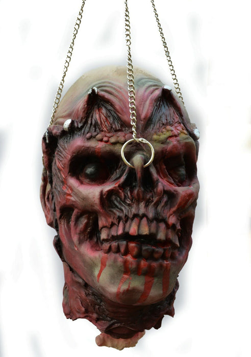 Life - Size Halloween Hanging Zombie Head Creepy Prop - Monsta Online