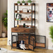Multi Functional 32" Dog Crate Furniture with Storage Shelves and Heavy Duty Cage - Monsta Online