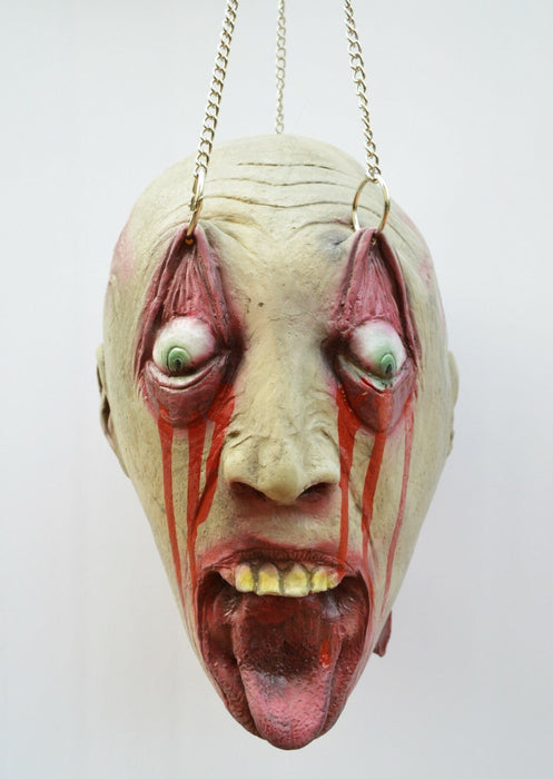 Life - Size Halloween Hanging Zombie Head Creepy Prop - Monsta Online