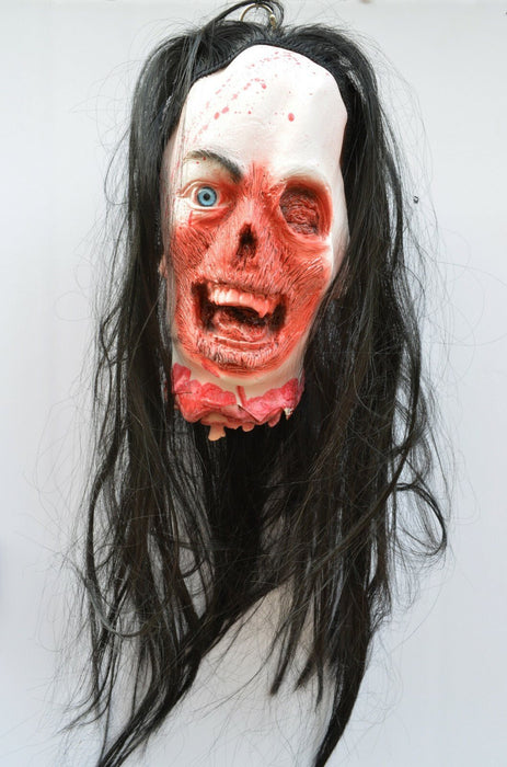 Life - Size Halloween Hanging Zombie Head Creepy Prop - Monsta Online