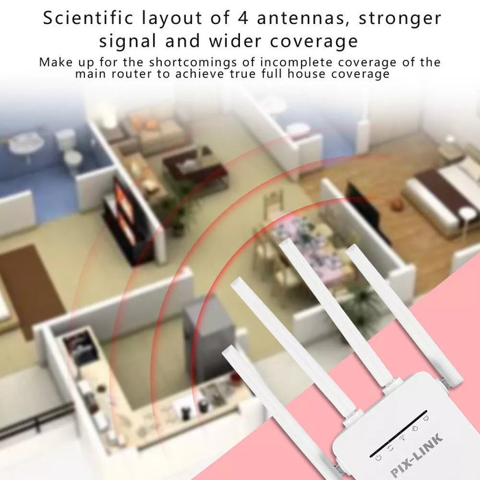 1200Mbps Dual Band WiFi Extender for Faster and Wider Coverage - Monsta Online