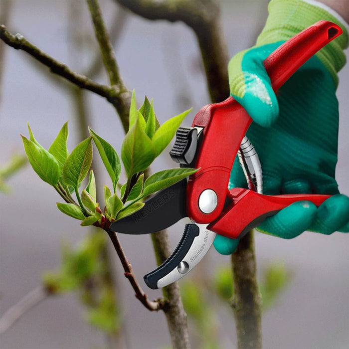 Durable Anvil Pruning Shears 8mm with Stainless Steel Precision Blade - Monsta Online