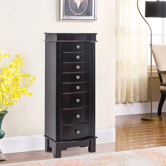 Deluxe 40 - Inch Wooden Jewelry Cabinet with Ample Drawer Storage - Monsta Online
