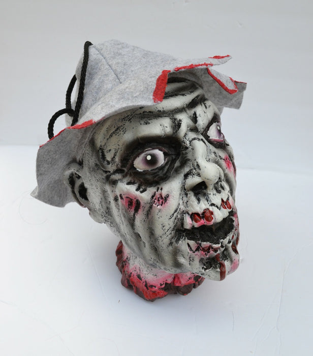 Life - Size Halloween Hanging Zombie Head Creepy Prop - Monsta Online