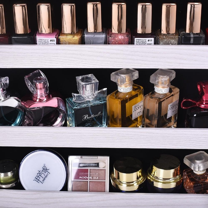 Slim Jewelry Cabinet with Mirror for Doors and Walls - Monsta Online