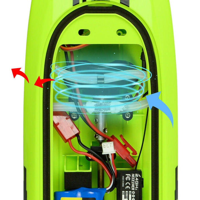 Brushless 25MPH High - Speed RC Racing Boat With LED Light - Monsta Online