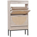 Modern Shoe Cabinet with Rattan Flip Drawers and Metal Frame - Monsta Online
