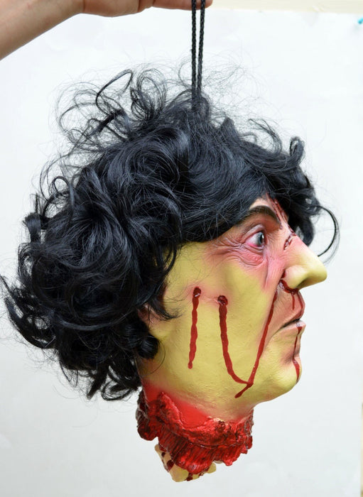 Life - Size Halloween Hanging Zombie Head Creepy Prop - Monsta Online