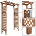 7FT Wooden Garden Arch Arbor Trellis Pergola – Outdoor Wooden Patio - Monsta Online