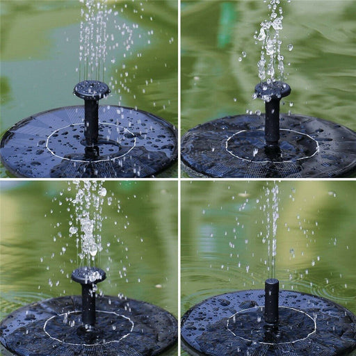 Solar - Powered Water Fountain Pump with 4 Nozzles for a Tranquil Garden - Monsta Online